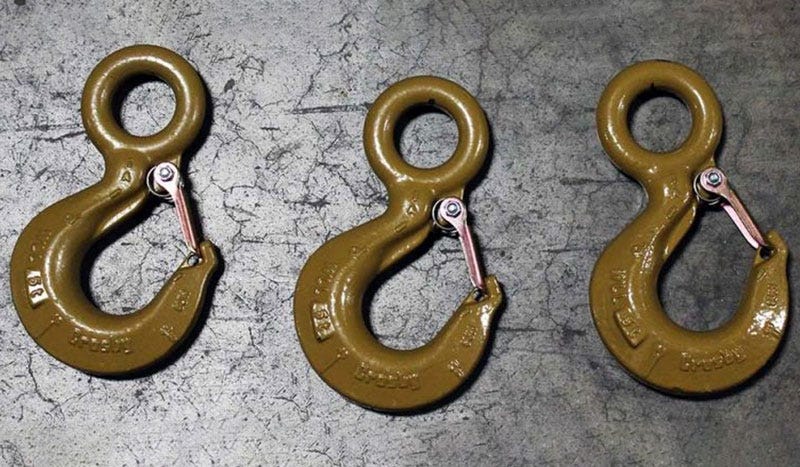 Crosby Hooks on Warehouse Floor