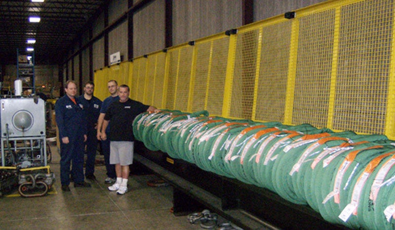 Slingmax Twinpath slings on test bed