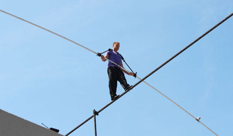 Nik Wallenda walking tight rope Nik Wallenda walking tight rope