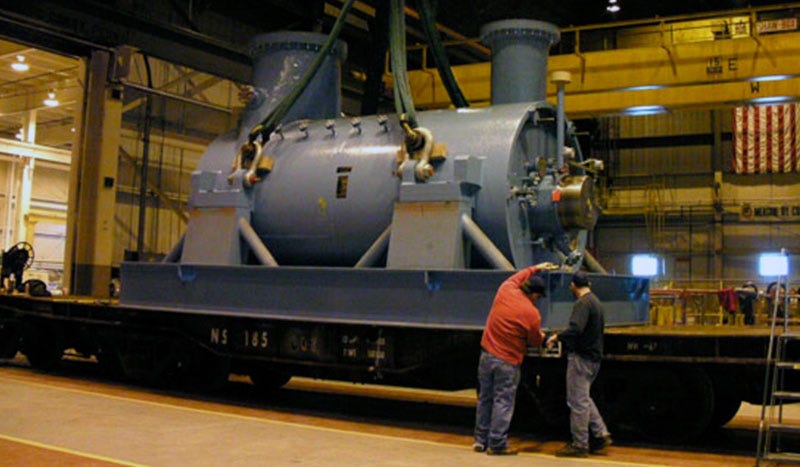 Turbo compressor lifted with Slingmax Twinpath Slings