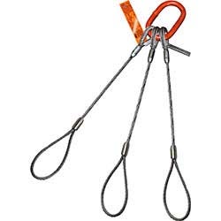 three leg wire rope bridle sling