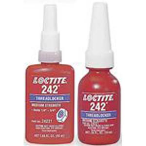 Loctite® 135354 242® Removable Medium Strength Threadlocker, 10 mL Bottle, Liquid Form, Blue