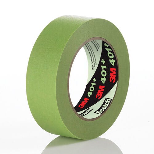 3M™ 00051115647604 High Performance Masking Tape, 55 m L x 18 mm W, 6.7 mm thick, Natural/Synthetic Rubber Adhesive