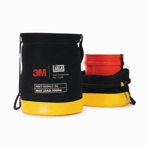 3M™ DBI-SALA® 1500135 Python Safety® Safe Bucket, 100 lb Load, Duck Canvas, Black/Yellow
