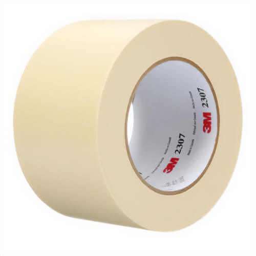 3M™ 00021200711213 General Purpose Rubber Adhesive Masking Tape 2307, 55 m L x 72 mm W, 5.2 mm thick, Rubber Adhesive