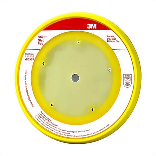 3M™ 00051131055810 Stikit™ Dust-Free Medium Density Disc Pad, 8 in dia Pad, PSA Attachment