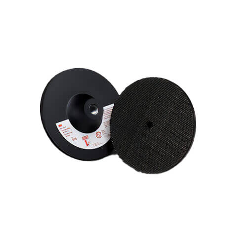 3M™ 05682 Firm Density Regular Holder Pad Disc, 6 in dia Pad, Hook and Loop Attachment, 10000 rpm, 7-Hook, 3/8 in Center Hole