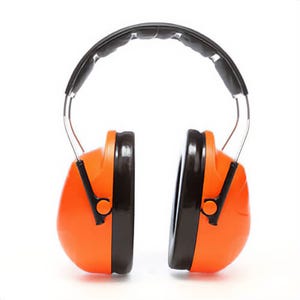 3Mâ„¢ 07318640051645 Peltorâ„¢ Hi-Viz Earmuffs, H31A, Orange, Over The Head