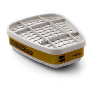 3Mâ„¢ 6006 Low Profile Chemical Cartridge, for use with 3Mâ„¢ Reusable Respirators and 6000/7000/FF-400 Series Half