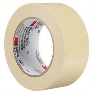 3Mâ„¢ 7000124209 General Purpose Rubber Adhesive Masking Tape, 55 m L x 48 mm W, 4.7 mm thick, Natural Rubber Adhesive