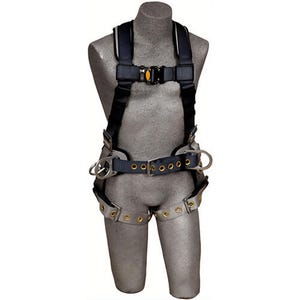 3M™ DBI-SALA® 1100531 ExoFit™ Iron Workers Harness, Medium, 420 lb Load, Polyester Strap, Tongue Leg Strap Buckle