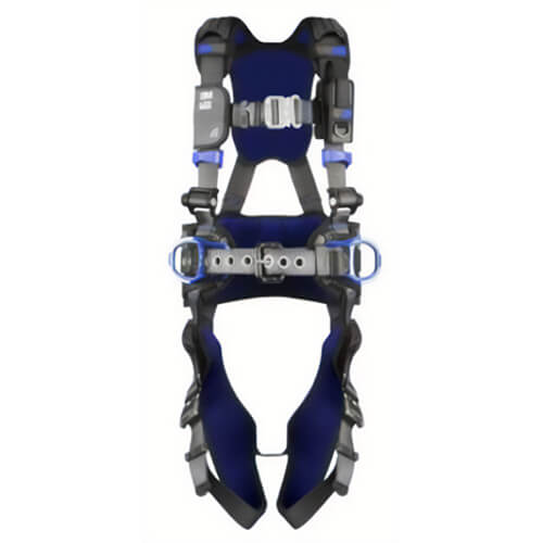 3M™ DBI-SALA® 7012691241 ExoFit™ X300 Comfort Construction Positioning Harness, 2XL, Quick Connect Chest, Blue