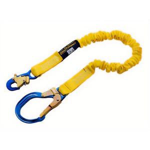 3M™ DBI-SALA® 1244321 ShockWave™ 2 Elastic Variable Shock Absorbing Lanyard, 130 to 310 lb Load, 6 ft L, Polyester Webbing Line
