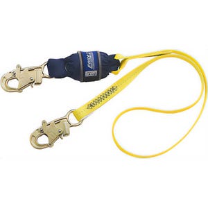 3M™ DBI-SALA® 1246167 Force2™ Arc Flash Fixed Shock Absorbing Lanyard, 310 to 420 lb Load, 6 ft L, Polyester Webbing Line