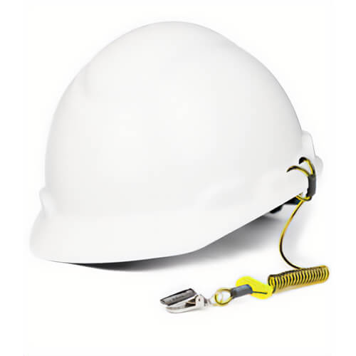 3M™ DBI-SALA® 1500062 Python Safety® Hard Hat Tether Coil, 34 in L, Steel Clip with Snap Harness Connection Hook