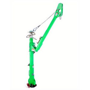 3M™ DBI-SALA® 8516693 Advanced™ Portable Fall Arrest Post Davit Arm, 71 in OAH, 310 lb Load, Aluminum, Green