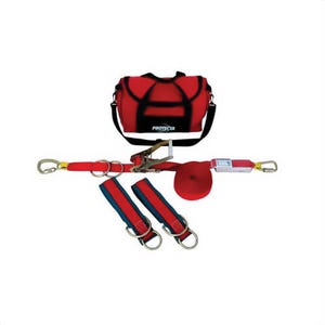 3M™ Protecta® 1200101 Temporary Horizontal Lifeline System with Anchors, Web, 60 ft