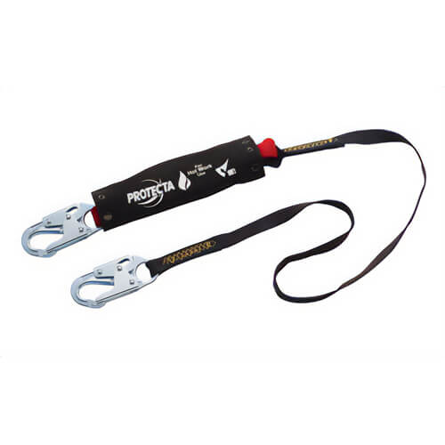 3M™ Protecta® 1340129 Hot Work Web Shock-Absorbing Lanyard, Kevlar® Fiber, 6 ft