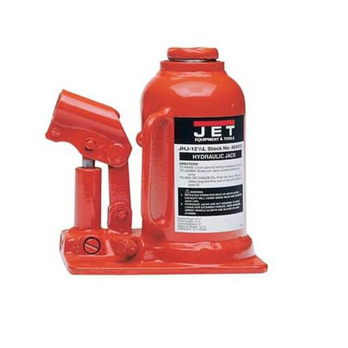 JET® 453323K JHJ Heavy Duty Hydraulic Bottle Jack, Low Profile, 22.5 ton Load, 7-1/8 in, 12 in, 3-3/8 in, 1-1/2 in Screw Length