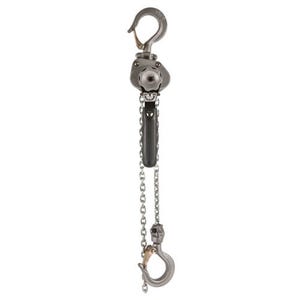 JET® 181215 JLH Lever Chain Hoist, 0.25 ton Load, 15 ft H Lifting, 45 lb Rated, 0.83 in Hook
