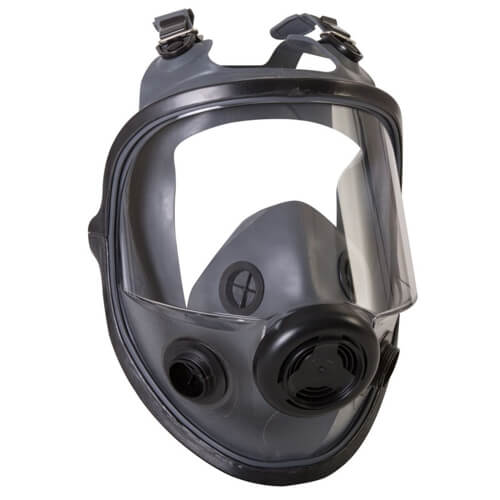 North® By Honeywell 54001 5400 Full Facepiece Respirator with 4-Strap Headband, M/L, Black