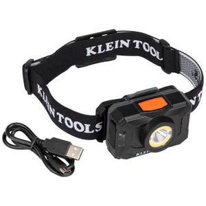 Klein® 56414 Headlamp Pocket Flashlight, LED Bulb, ABS/PC/Silicone Weave Housing, 800 Lumens (Boost), 600 Lumens (High), 300 Lumens (Low)