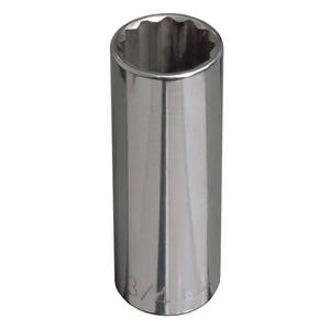 Klein® 65826 Socket, Imperial, Hex Drive, 1/2 in Drive, Deep Socket, 9/16 in Socket, 2-7/8 in OAL