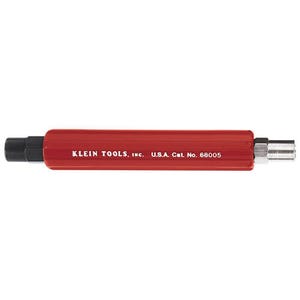 Klein® 68005 2-in-1 Can Wrench, 7 in L, 3/8 in, 7/16 in Hex Nut Socket, 1 in dia Handle, Alloy Steel, Black/Silver Socket