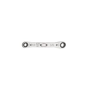Klein® 68200 Box Wrench, Imperial, Reversible Ratcheting Wrench, 1/4 x 5/16 in Wrench Opening, 12 points, 4-3/8 in OAL