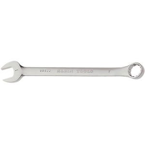 Klein® 68422 Combination Wrench, 1 in Wrench, 12 Points, 15° Offset, 13-1/4 in OAL, Forged Alloy Steel, Polished Chrome/Nickel Plated