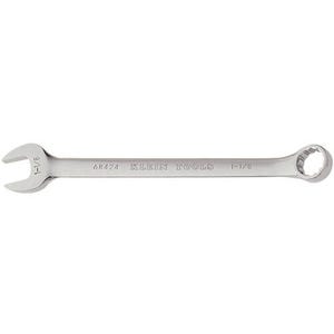 Klein® 68424 Combination Wrench, 1-1/8 in Wrench, 12 Points, 15° Offset, 15-1/2 in OAL, Forged Alloy Steel, Polished Chrome/Nickel Plated