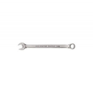 Klein® 68509 Combination Wrench, 9 mm Wrench, 12 Points, 15° Offset, 6-1/8 in OAL, Forged Alloy Steel, Polished Chrome/Nickel Plated