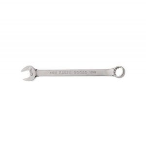 Klein® 68513 Combination Wrench, 13 mm Wrench, 12 Points, 15° Offset, 7-1/8 in OAL, Forged Alloy Steel, Polished Chrome/Nickel Plated
