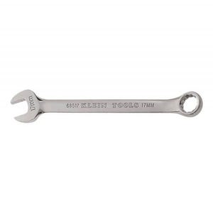 Klein® 68517 Combination Wrench, 17 mm Wrench, 12 Points, 15° Offset, 9 in OAL, Forged Alloy Steel, Polished Chrome/Nickel Plated