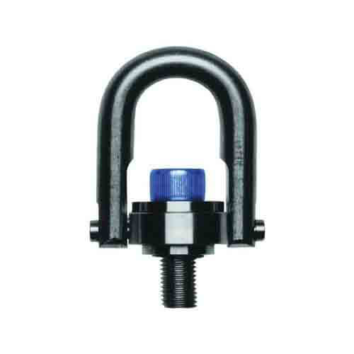 Actek® 46930 Metric Standard U-Bar Hoist Ring, 1900 kg Load, 180° Pivot, 360° Swivel