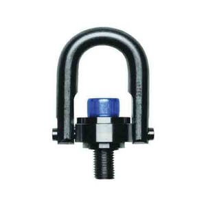 Actek® 46930 Metric Standard U-Bar Hoist Ring, 1900 kg Load, 180° Pivot, 360° Swivel