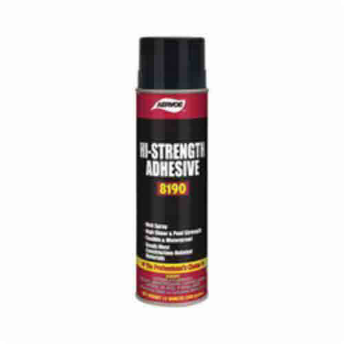Aervoe® 8190 1-Component High Strength Adhesive, 20 oz Aerosol Can, Amber/Clear, hydrocarbon, 130°F, -18°C Flash, Flammability: 3