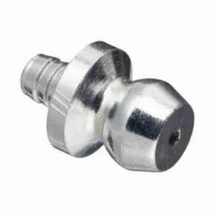 Alemite® 3019 Drive-In Straight Grease Fitting, 15/32 in OAL, 5/32 in L Shank, Steel, Trivalent Zinc Plated