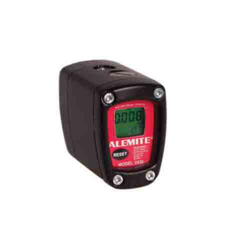Alemite® 3530 Electronic Grease Meter, English, 0.2 to 5.5 lb/min, 1/8 in Female NPTF Inlet/Outlet