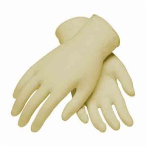 PIP® Ambi-Dex® Repel 62-322PF/M Disposable Gloves, M, Natural Rubber Latex, Natural, 9.3 in L, Non-Powdered, Fully Textured