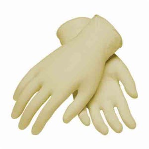 PIP® Ambi-Dex® Repel 62-322/XL Disposable Gloves, XL, Natural Rubber Latex, Natural, 9.3 in L, Powdered, Fully Textured, 5 mil Thick