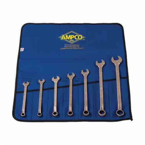 Ampco® M-41 Non-Magnetic Combination Wrench Set, 7 pc, 3/8 to 7/8 in