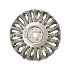 Weiler® 13625 Anderson Medium Face Wheel Brush, TS Series, 4 in dia Brush, 1/2 in W Face, 5/8-11 Arbor Hole, 1 in Trim Length
