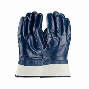 PIP® ArmorTuff® 56-3154/XL Dipped Fully Coated Gloves, XL, Nitrile, Blue, Cotton Jersey Lining, 11 in L, Resists: Grease and Oil, Supported Support