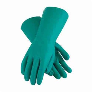 PIP® Assurance® 50-N160G Chemical Resistant Glove, Abrasion/Cut/Chemical/Puncture Resistant, 13 in in Length, Green