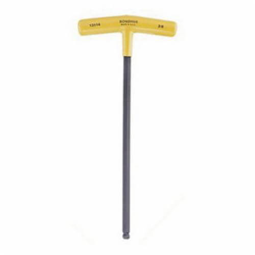Bondhus® 13172 Ball End Hex Key, Ergonomic Grip/T-Handle Handle, Protanium® High Torque Steel, ProGuard™