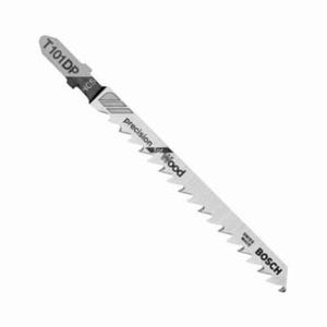 Bosch T101DP Jig Saw Blade, 4 in L x 0.28 in W, 6, High Carbon Steel Cutting Edge, High Carbon Steel Body