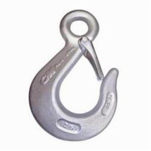 CM® 458630 Herc-Alloy® Sling Hook, 3/4 in Trade, 35300 lb Load, 80/100 Grade, Eyelet Attachment, Steel Alloy