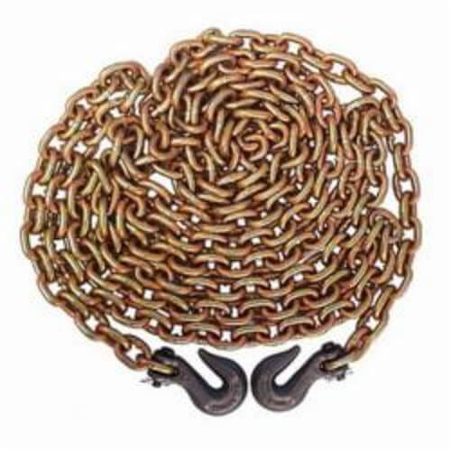 CM® 639038GGC20 Binder Chain Assembly with Clevis Hook, Standard Link, 3/8 in Trade, 6600 lb Load, 70 Grade, 20 ft L