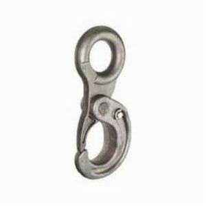 CM® 674530 Herc-Alloy® Latchlok® Hook, 5/8 in Trade, 28300 lb Load, 80 Grade, Large Eye Attachment, Steel Alloy